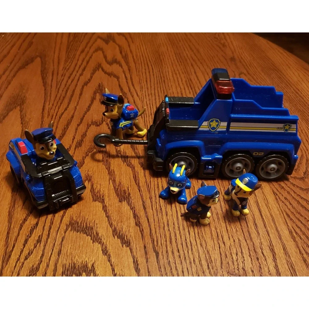Paw Patrol Chase Police Cruiser Vehicle‎ & Figures Lot Toy Car Truck